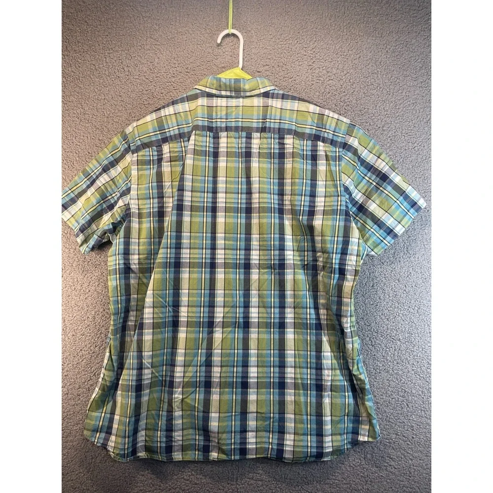 Banana Republic  Short Sleeve  Shirt Men's  Size XXL  Plaid Preppy ‎ Casual